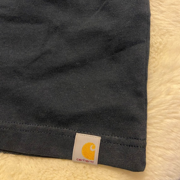 NWT! Carhartt loose fit logo graphic tee navy size M - Picture 3 of 5